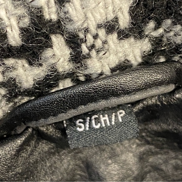 Guess Wool Blend Faux Leather MOTO Jacket - Picture 6 of 7